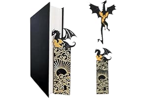 BFUZXY Fourth Wing Merch Lot de 2 marque-pages magnétiques en métal rétro Motif dragon