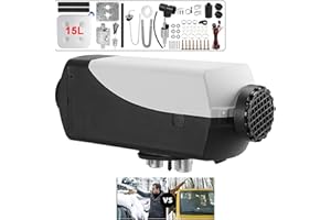 SPORTS FLYFREE Air Diesel Heater 12V 5KW Diesel Parking Night Heater with LCD Remote Switch Control For Truck, Car, Boat, Bus, Motorhomes