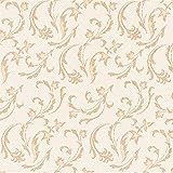 Papstar "Royal Collection" #84995-50 tovaglioli piegati a 1/4, 40 x 40 cm, colore champagne "Damascato"