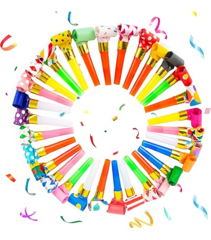 Sifflets Trompettes Jeu Accessoires Rose Anniversaire Pour Fille