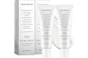 ZNNHNN 345 Relief Cream,Crema Reparadora de la Barrera Cutánea,Crema Hidratante Facial,Contiene Niacinamida, ácido Hialurónico y Pantenol para Reparar la Barrera Cutánea y Aliviar el Acné,Piel Sensible