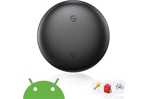 TDTOD Airtag Android,Smart Tracker Tag Localizzatore GPS per Android Funziona con Google Dov'è App Bluetooth Tracker Compatibile con Trova dispositivo (Solo Android) (Nero, 1 Pack)