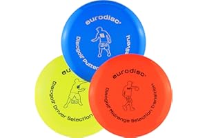 EURODISC New Games - Frisbeesport Disques de Golf Set Haute Qualite Disco, Unisex Adulto, Multicolor, Talla única