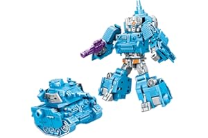 TUNJILOOL Transforming Robot Coche Juguetes, Tanque Robot Transform Figuras de Acción, Stem Aprendizaje Construcción Regalo de Cumpleaños para Niños y Niñas de 6 a 12 años