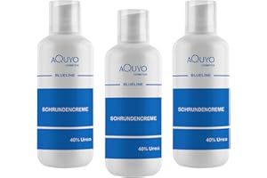 AQUYO COSMETICS Blueline Schrundencreme 40% Urea, Fußcreme zum Hornhaut entfernen (3x 500ml) | Creme für rissige Fersen und Füße, zur Behandlung von Schrunden an Händen, Ellenbogen oder Füßen