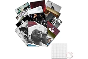 GTOTd Kendrick Lamar Wall Poster(12 Pack with Wall Collage Kit) 14" x 11", Album Covers Singer Merch Party Unframed Version HD Printing Poster for Room Club Wall Art Decor.