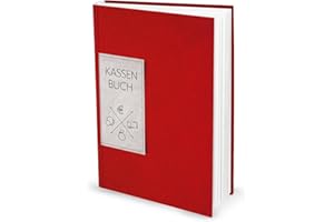 ‎LOGBUCH-VERLAG Logbuch-Verlag Ordnungsgemäßes KASSENBUCH DIN A4 groß ROT Einnahmen Ausgaben Buch Kasse mit Spalten Barzahlungen Buchführung