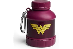 SmartShake - Pojemnik Na Suplementy W Proszku, Whey2Go Funnel - DC Comics, WonderWoman - 110 ml.