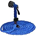 Prachit Retractable Garden Watering Hose Pipe with Gun // 15 Meter Garden Hose for Car Washing // 50 Feet Expandable Magic Garden Hose