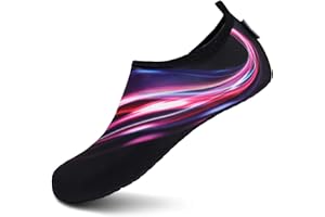 VIFUUR Femmes Chaussures d'eau Hommes, Pieds Nus Eau sèche Natation Yoga Chaussures de Plein air Snorkeling Plage Surf