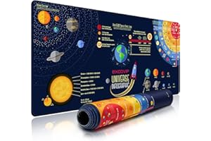 EXCO Tapis Souris XXL 900x400 mm - Tapis de Souris XXL Speed Gaming-Tapis Bureau avec Base Anti-Dérapage -Tapis Souris Gaming, Tapis Souris Noir, Tapis Souris XL, Grand Tapis Souris