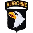 Graphic Dust 101st Airborne Embroidered Iron On Patch Applique Logo Sign Symbol Military Eagle Badge Costume Army
