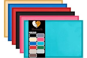 Hubulk Dog Feeding Mat,100% Waterproof BPA Free Silicone Pet Food and Water Bowl Placemat,Dishwasher, High Raised Edge to Prevent Spills,Nonslip Tray to Stop Messes on Floor (24" x 16" x 0.5", Green)