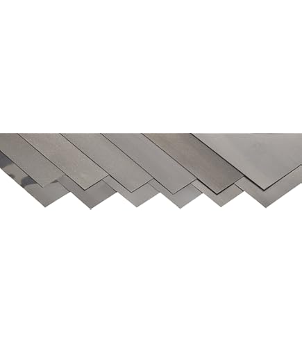 Precision Brand Carbon Steel 1008 Shim Stock Assortment, Full Hard Temper, AISI 1008/AISI 1010, ASTM A109 For Chemistry, 0.001\, 0.002\, 0.003\, 0.005\ Thick, 6\ Width, 50\ Length (Pack Of 4 Precision Brand Carbon Steel 1008 Shim Stock Assortment, Full Hard Temper, AISI 1008/AISI 1010, ASTM A109 For Chemistry, 0.001\, 0.002\, 0.003\, 0.005\ Thick, 6\ Width, 50\ Length (Pack Of 4