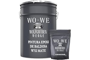 WO-WE Pintura MATE Resina Epoxi para baldosas en Baño Cocina W712 - Azul claro - 5Kg