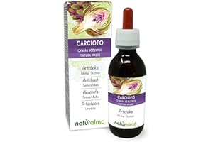 Artichoke (Cynara scolymus) Leaves Alcohol-Free Mother Tincture Naturalma - Liquid Extract Drops 120 ml - Food Supplement - Vegan