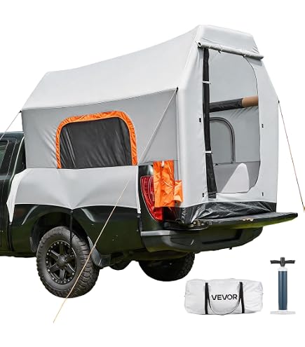 napier pickup zelt Backroadz Truck Camping Tent - Waterproof 2 Person Tent Compact Storage Case - Sturdy Camp & Adventure Shelter, Truck Accessories Farbe:Sunset Stripe Kaufe Zelt Outdoor Camping 4144 Everything has been engineered