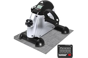 EVOLAND Mini Cyclette, Pedale Statico Portatile, Dispositivo di esercizio per Gambe e Braccio Lavoro