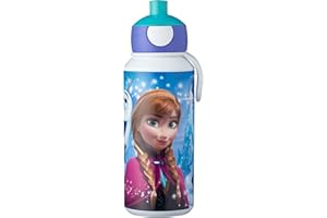 Mepal - Trinkflasche Pop-up Campus - Wasserflasche - Auslaufsichere Flasche für die Schule - Wiederverwendbar - BPA-frei & Spülmaschinenfest - 400 ml - Frozen Sisters Forever