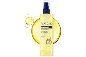 ‎AVEENO Aveeno Skin Relief Körperöl-Spray – mit Haferöl und Jojobaöl, spendet langanhaltende Feuchtigkeit, stärkt die Hautschutzbarriere und verbessert die Elastizität bei sehr trockener, empfindlicher Haut