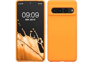 kwmobile Etui kompatybilne z Google Pixel 7 Pro – silikonowe etui na telefon z TPU z miękkim wykończeniem – owocowy pomarańczowy
