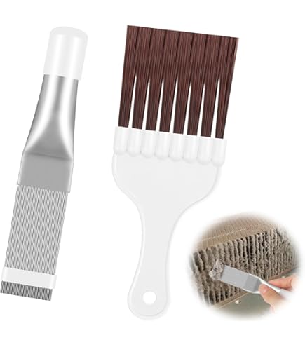 Pettine Pulitore Condensatore - 2 Pezzi In Acciaio Inox Per Asciugatrici E Condizionatori - Foto 3