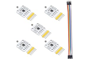 DIANN 5pcs AS5600 Magnetic Encoder 12bit 3.3V High Precision Magnetic Induction Angle Measurement Sensor Module with Dupont Cable
