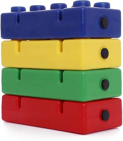 HOMCOM 7 Pezzi Moduli Motricità In Schiuma EPE – Blocchi Colorati Per Bambini 12-36 Mesi – Percorso Motorio XXL Con Forme Geometriche