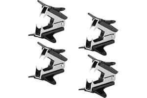 HENTEK Entklammerer Enthefter Heftklammerentferner Metall Schwarz für Büro Schule