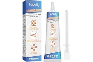 Tiepetly Lederkleber Extra Stark 60ml, Leder Kleber Wasserfest für Leder, Schuhe, Jacke, Geldbörse, Gürtel und Sofa (DEPGJST104)