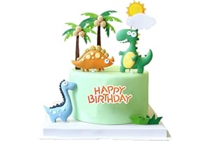 ROHOME 10Pcs Dinosauro Torta Decorazioni Dinosauro Torta Toppers Decorazioni Per Torta Per Dinosauro A Tema Partito Bambini Decorazioni Della Torta Del Dinosauro
