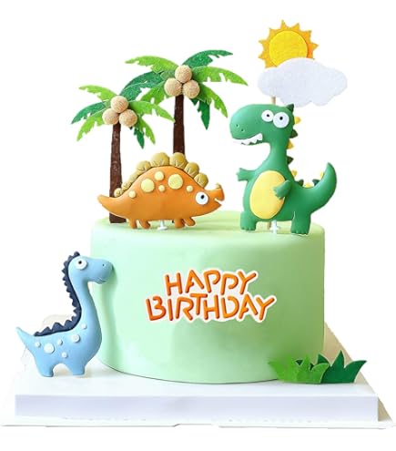 Aazon.co: Dinosaur Birthday Nuber Candles,Cake Nueric Candles