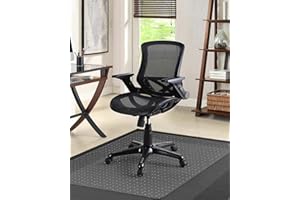 KALAHOL PVC Office Chair Mat for Carpet Floor, 90x120 cm (3'x4') Non-slip Carpet Protector Chair Mat, Rectangular Floor Protectors for Chairs, Transparent Clear Chair Floor Protectors