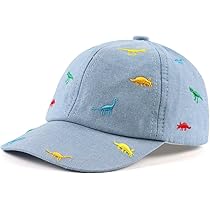 Cappello Da Sole Bambino Dinosauro - Secchio In Cotone, Protezione UV, Estate E Spiaggia