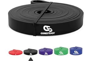 Coresteady Pull Up Bands & Resistance Bands - Rubber Heavy Duty Loop Band for Men & Women - Build Fit Power & Muscle - Traini