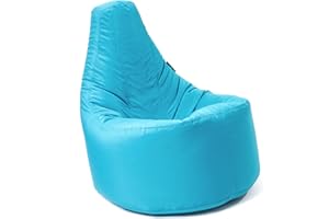 MaxiBean Bean Bag Chair Gaming indoor Outdoor Weather Resistant - Perfect for Home, Garden, Living Room Lounge - Adult, teenager Big Recliner BeanBag Chairs with Filling Beans Included - Black