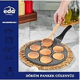 Eda Mutfak Granit Y&uuml;z Emojili Pankek Tava 28 Cm D&ouml;k&uuml;m Granit Pankek Tavası