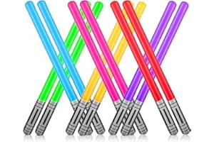 PHOGARY 12 PCS Gonfiabile Saber Sword Stick Balloons per i rifornimenti del Partito Bomboniere per Feste 6 Colore (12 Pezzi)