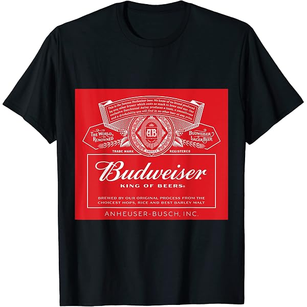 Budweiser Ringer T-Shirt – Classic Logo Tee For Men - View #13