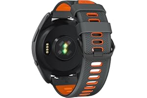 U-LIMVE Pasek do zegarka Garmin Forerunner 265, Forerunner 255, Vivoactive 4, Venu 3, Venu 2, silikonowy pasek zastępczy 22 mm