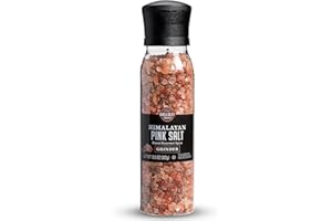XPRESSPAK Himalayan Pink Salt with Grinder, 380g (13.4Oz) for - Pure, Unrefined Himalayan Salt Rich in Essential Minerals for Better Health - Coarse Grain Salt Adds Fresh, Clean Flavor to Every Meal