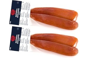 Bottarga di Muggine Su Tianu Sardu 170g GARANTITI - 2 confezioni da 70/100g - Lavorata a mano in Sardegna, Italia - Uova di muggine salate e essiccate - Produzione artigianale sarda certificata Kosher