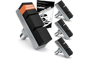 LOEVELOSI Lot de 4 mâchoires de frein de vélo vintage et rétro