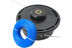 Zeqeey Testina di ricambio per tosaerba a sinistra, M10 x 1,25, con linea rotonda da 50 m, 1,6 mm, modello F