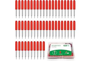Hadwoer 50PCS Replacement Cutting Blades Compatible with Cricut Explore Air 2 /Air 3/Maker/Maker 3/ Expression, 45 Degree Standard Fine Point Blades for Most Vinyl Fabric Cutting