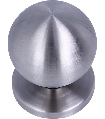 Octagonal V890-AT - Centre Door Knob 71mm Antique Brass - Brass Centre Door Knobs