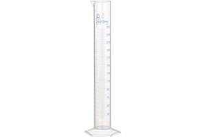 NeoLab E-1614 Probeta graduada, alta, 250 ml: 2 ml, polipropileno, base hexagonal