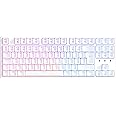 CIY X77 Mechanical RGB Backlit Gaming Keyboard, Wired Gaming Keyboard with Blue Switch, French AZERTY, 88 Keys Anti-Ghosting,