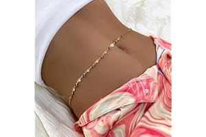 Zookey Boho ventre taille Chian or coloré coeur corps chaîne été plage corps chaîne bijoux pour femmes et filles