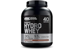 Optimum Nutrition Platinum Hydro Whey, Proteine in Polvere Whey Isolate Idrolizzate, Powder con Aminoacidi Essenziali, Glutammina e BCAA, Gusto Cioccolato al Latte, 40 Porzioni, 1.6 kg